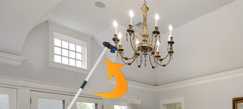 How To Change Chandelier Light Bulbs In High Ceilings