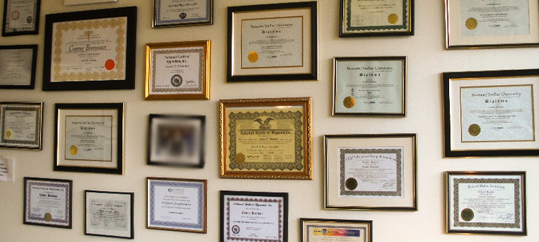 How to Display Certificates on Wall