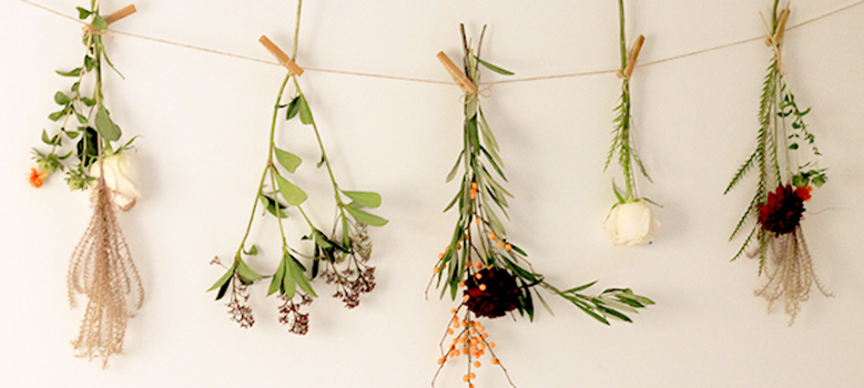 How to Hang Dried Flowers on a Wall