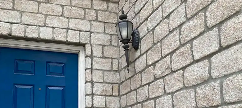 How to Install Outdoor Light Fixture on Stone