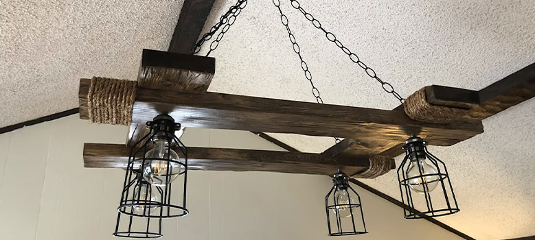 How to Make a Rustic Light Fixture