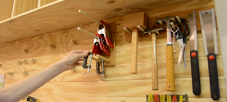 How to Hang Antique Tools on Wall