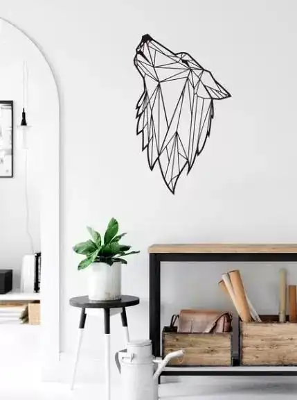 Geometric Animal Wall Stickers for Bedroom