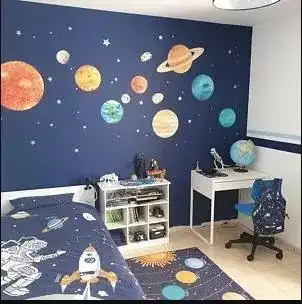 Solar System Wall Stickers for Bedroom